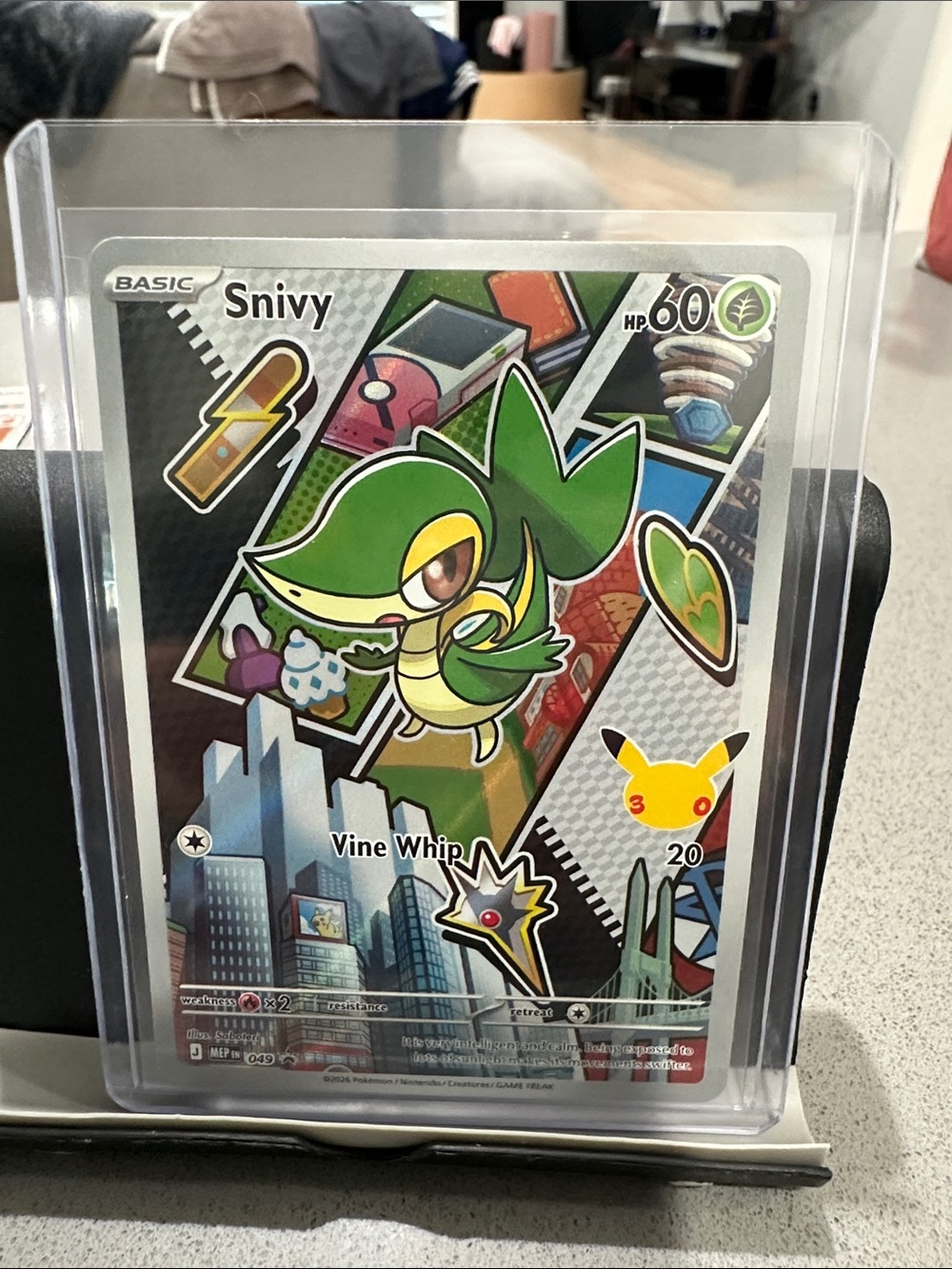 Snivy 30th Collector Art Promo Card - Green